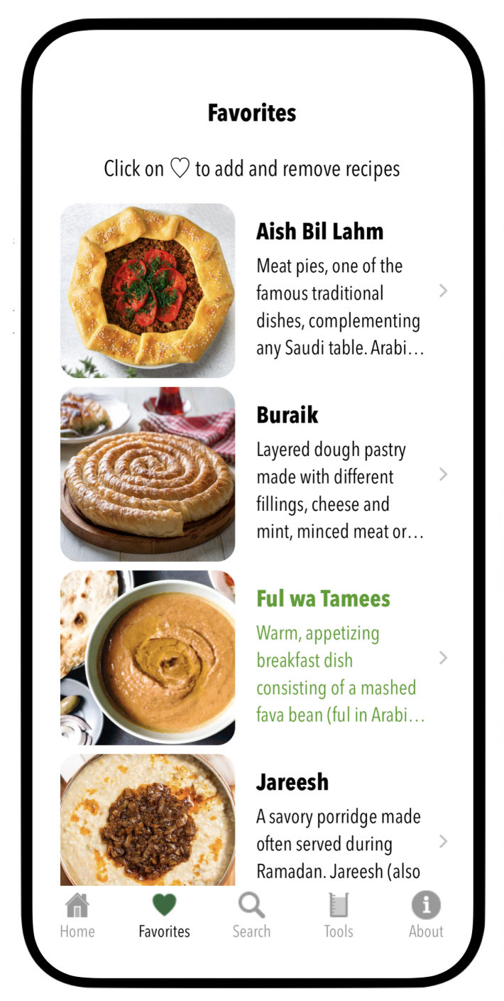 Saudi Recipes iOS App